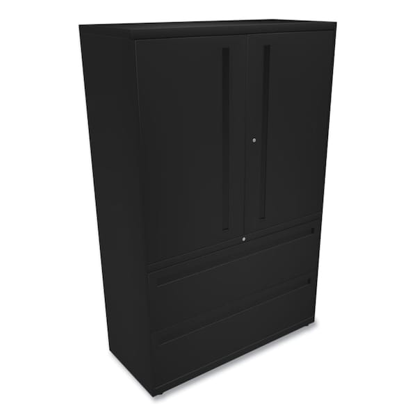 Hon 42" W 5 Drawer File Cabinet, Black, A4/Legal/Letter - H795LS.L.P
