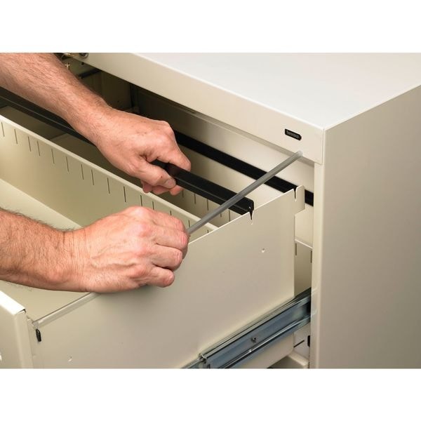 Tennsco 36 in W 3 Drawer Lateral File Cabinet, Champagne/Putty - LPL3636L30 PUTTY