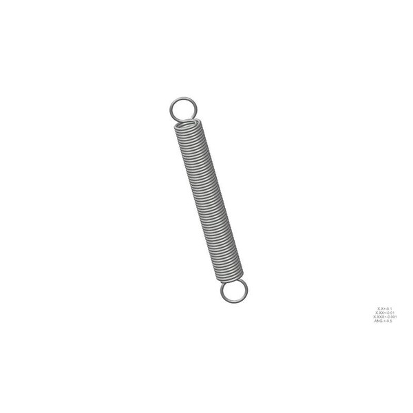Approved Vendor Extension Spring, O=1.000, L= 8.00, W= .105 - G509967900