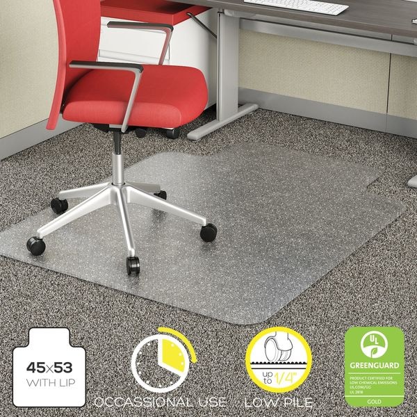 Zoro Select Chair Mat, Traditional Lip, 45 x 53 In. - 29PL63