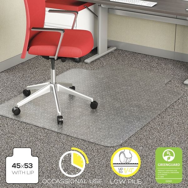 Zoro Select Chair Mat, Traditional Lip, 45 x 53 In. - 29PL63