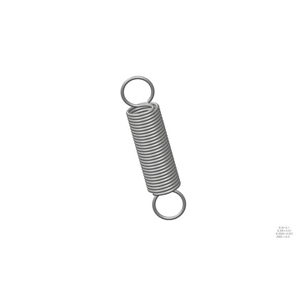 Approved Vendor Extension Spring, O=1.000, L= 4.50, W= .095 R - G809965989