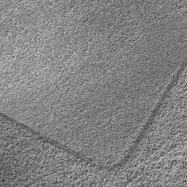 Floortex Chair Mat 48"x60", Traditional Lip Shape, Clear, for Carpet - FR1115223LR