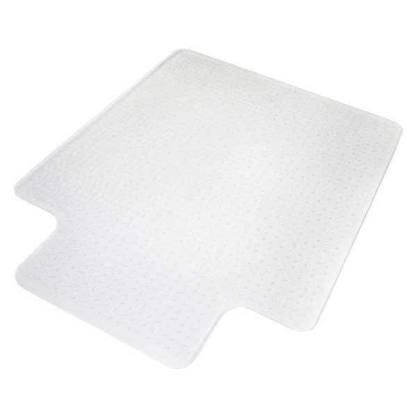 Aleco Chair Mat 46"x60", Traditional Lip Shape, Clear, for Carpet - 122383