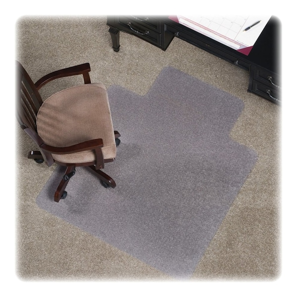 Aleco Chair Mat 36"x48", Traditional Lip Shape, Clear, for Carpet - 122083