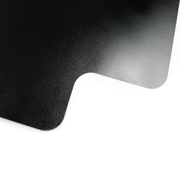Floortex Advantagemat Black Vinyl Lipped Chair Mat for Hard Floor - 36" x 48" - FC123648HLBV