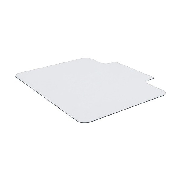 Lorell Chairmat, w/Lip, Tempered Glass, 1000 lb Cap, 48inx36in, Clear - LLR82836
