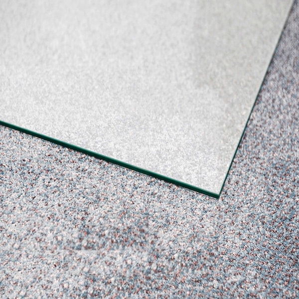 Floortex Glaciermat Heavy Duty Glass Chair Mat for Hard Floors & Carpets - 36" x 42" - FC123642EG