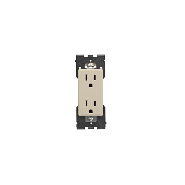 Leviton NEMA NEMA 5-15R 2.15 in H x Wallplate Mount - RER15-NS