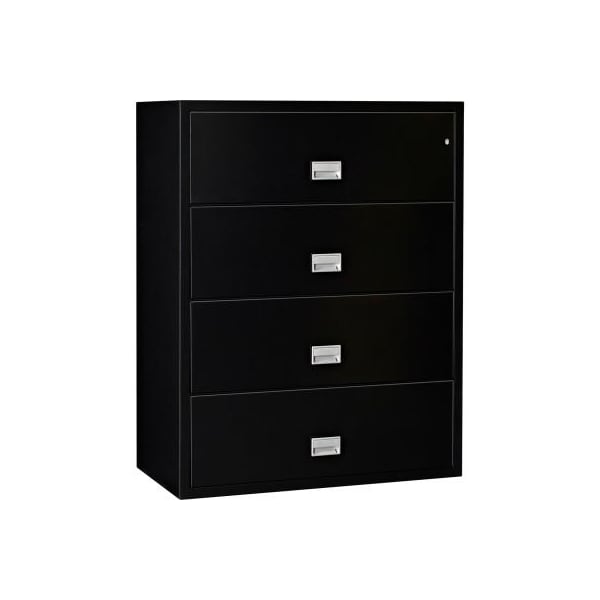 Phoenix Safe International Phoenix Safe Lateral 44" 4-Drawer Fire and Water Resistant File Cabinet, Black - LAT4W44B - LAT4W44B