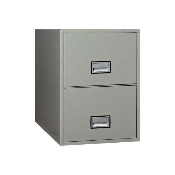 Phoenix Safe International Phoenix Safe Vertical 31" 2-Drawer Legal Fire and Water Resistant File Cabinet, Lt Gray - LGL2W31LG - LGL2W31LG