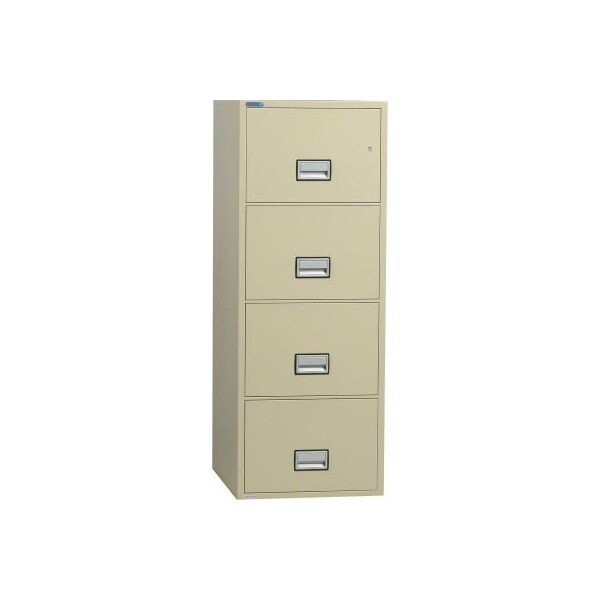 Phoenix Safe International Phoenix Safe Vertical 31" 4-Drawer Legal Fire and Water Resistant File Cabinet, Putty - LGL4W31P - LGL4W31P