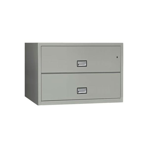 Phoenix Safe International Phoenix Safe Lateral 44" 2-Drawer Fire and Water Resistant File Cabinet, Light Gray - - LAT2W44LG