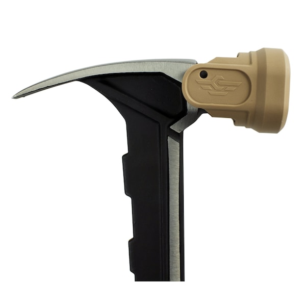 Spec Ops 22-oz Milled Face Framing Hammer with Soft Mallet Cap, Steel Handle - SPEC-M22CF-S