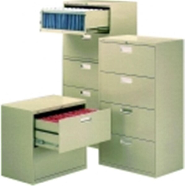 Hon Heavy Duty Lateral File Cabinet With Lock - 67 H X 42 W X 19.25 D In. - Black - 658052