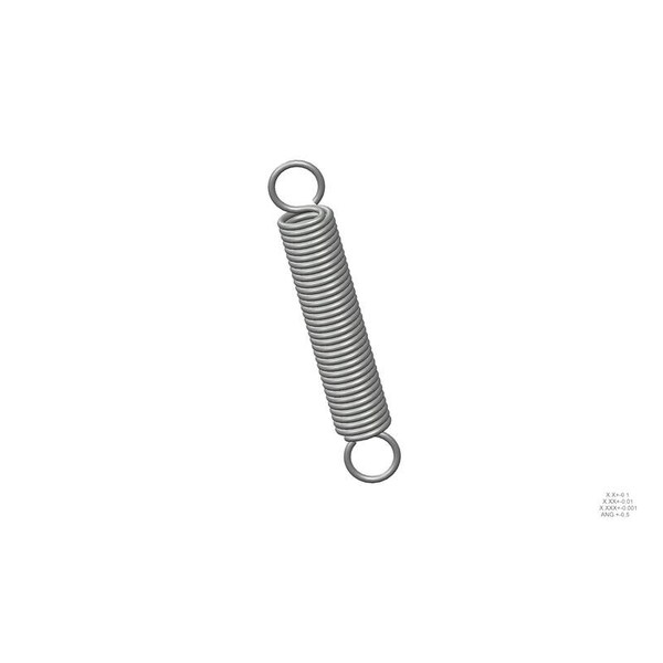 Approved Vendor Extension Spring, O=1.000, L= 6.00, W= .125 - G009968506