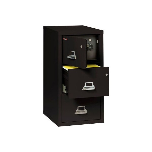 Fire King Fireking Fireproof 3 Drawer Vertical Safe-In-File Legal 20-13/16"Wx31-9/16"Dx40-1/4"H Black - 3-2131-CBLSF