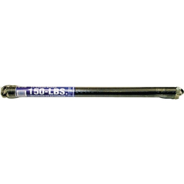 Prime-Line Extension Spring, 1-19/64 in OD, 25 in OAL, Carbon Steel, Galvanized, Loop End, 150 lb - GD 12195