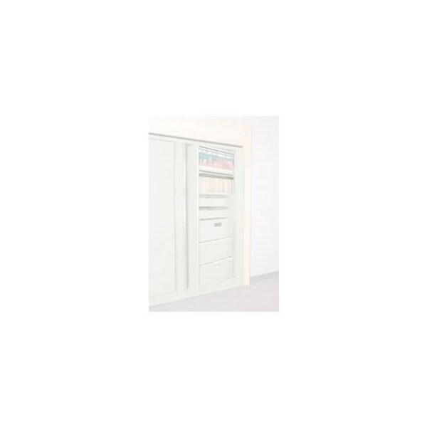 Datum Filing Systems Rotary File Cabinet Components, Legal Front Hanging Folder Rail, Bone White - XHF-LG2-T15