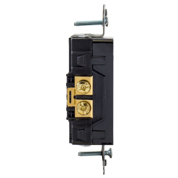 Hubbell Wiring Device-Kellems Commercial Specification Grade Style Line Decorator Duplex Receptacles - DR15BLKWRTR