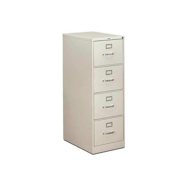 Hon HON - 310 Series 4 Drawer Vertical File 26-1/2"D Legal Light Gray - HON314CPQ