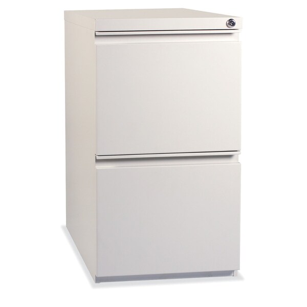 Officesource Metal Pedestals 2 Drawer Metal Dual File Pedestal - 22''D - OSCPSFFWH