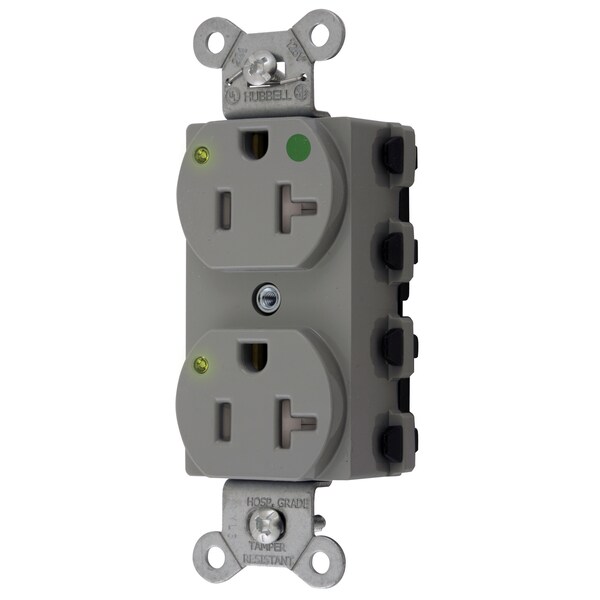Hubbell Wiring Device-Kellems SnapConnect Receptacles SNAP8300GYLTRA - SNAP8300GYLTRA