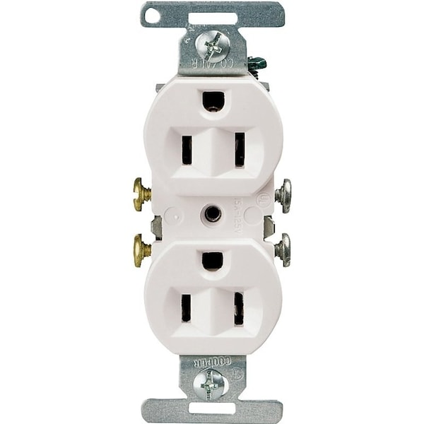 Eaton Wiring Devices RECEPTACLE DPLX WHT 15A/125V - 5270W-BU