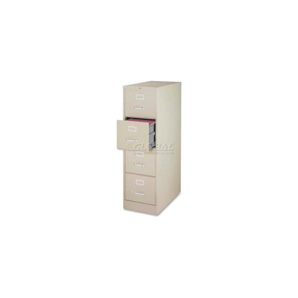 Sp Richards Lorell 4-Drawer Heavy Duty Vertical File Cabinet, 18"W x 26-1/2"D x 52"H, Putty - LLR60197