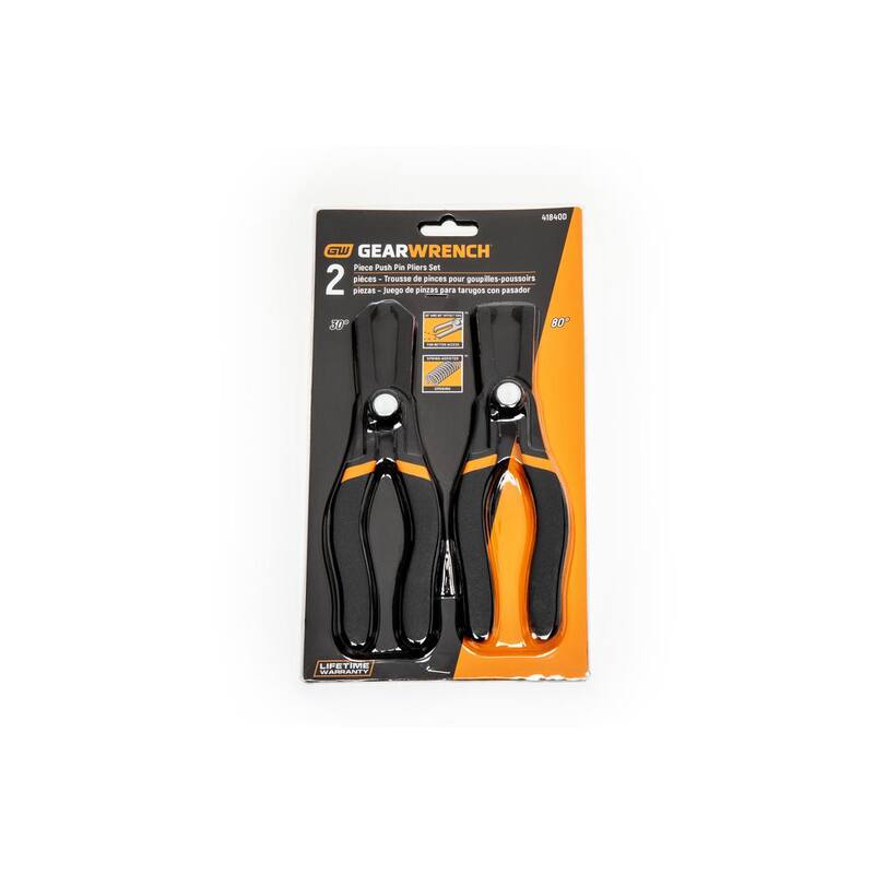 GEARWRENCH 30° and 80° Offset Push Pin Pliers - 41840D