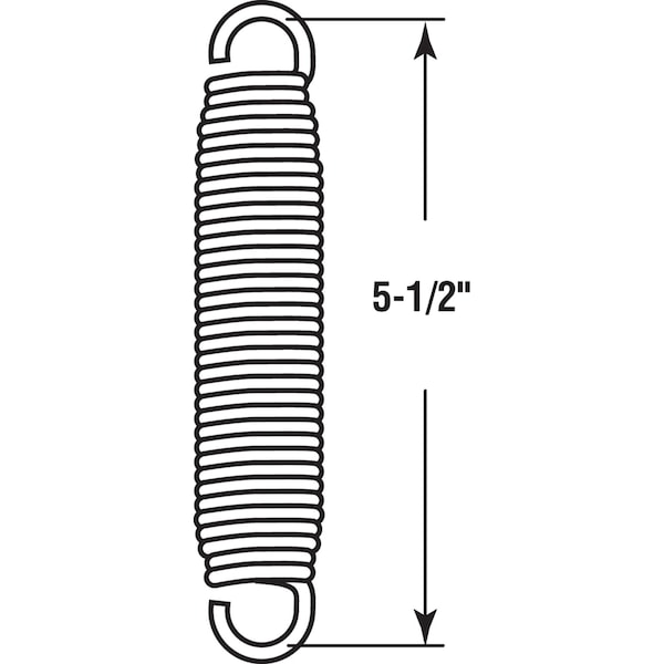 Csc Prime-Line 5-1/2 in. L X 1-1/16 in. D Hobby Horse Extension Spring 1 pk - SP 9625