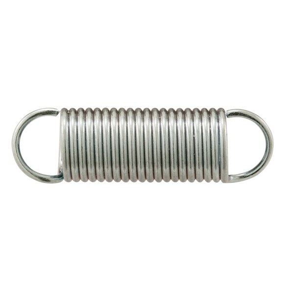 Prime-Line Extension Spring, 7 in. x 1-1/2 in. x 0.047 in., Steel, Single Loop, PK2 - SP 9602