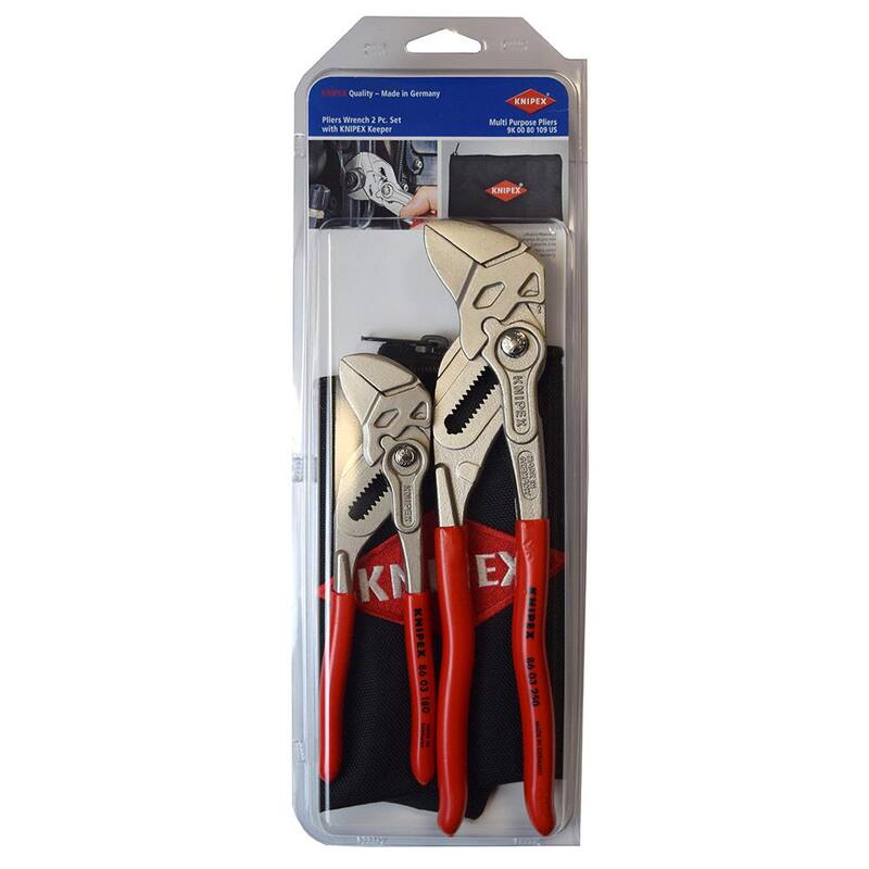 KNIPEX 10 in. Cobra Water Pump and Hose Clamp Pliers Set with Carry Pouch (2-Piece) - 9K 00 80 109 US