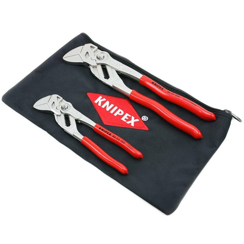 KNIPEX 10 in. Cobra Water Pump and Hose Clamp Pliers Set with Carry Pouch (2-Piece) - 9K 00 80 109 US