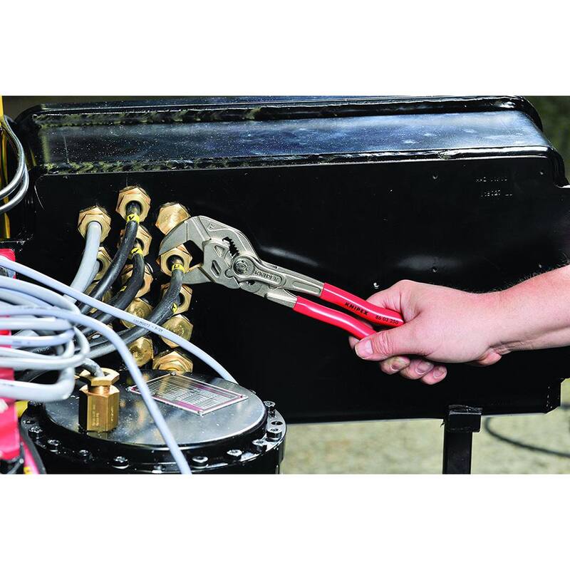 KNIPEX 10 in. Cobra Water Pump and Hose Clamp Pliers Set with Carry Pouch (2-Piece) - 9K 00 80 109 US