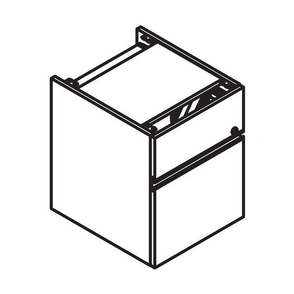 Groupe Lacasse Pedestal, SS Handle, B/F, 15inx17-1/2inx19-1/4in, Niagara - LAS4XFA