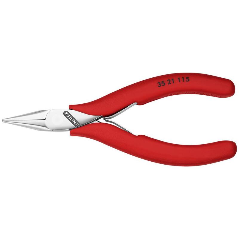 KNIPEX 4-1/2 in. Electronics Gripping Pliers with Half Round Tips - 35 21 115