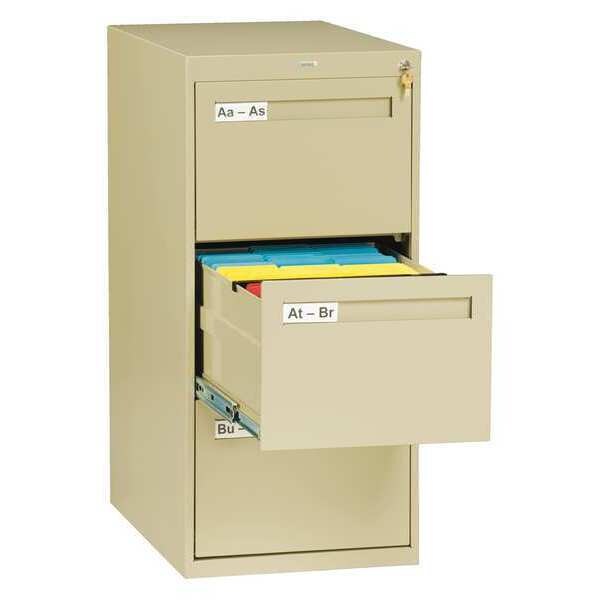 Tennsco 17-15/16" W 3 Drawer Sand, Legal - V283C-MFSD