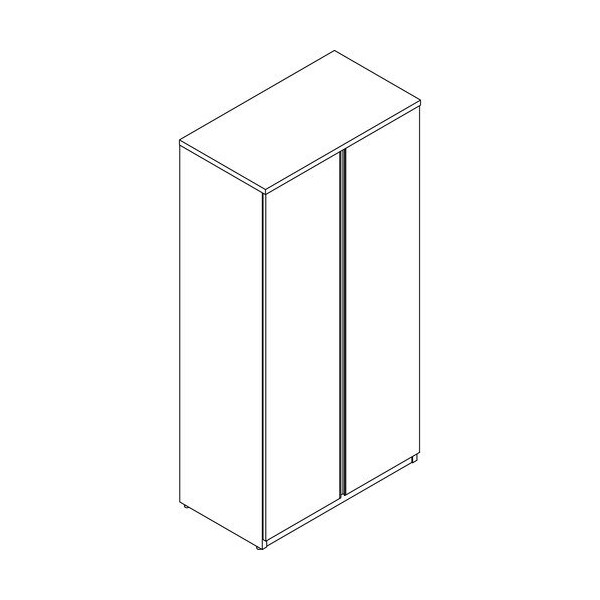 Groupe Lacasse Wardrobe Storage Unit, Linear Handle, 36inWx20inDx73inH, Sahara - LAS4LN203673BR