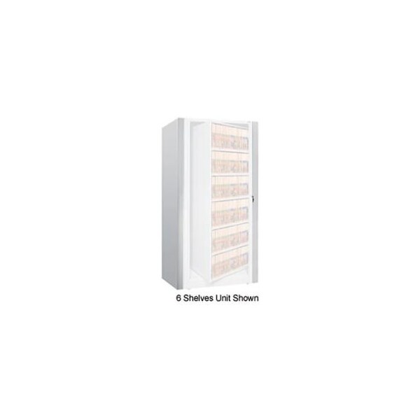 Datum Filing Systems Rotary File Cabinet Components, Letter End Panel Kit, 3-High, Light Gray - XLT-3E-T47