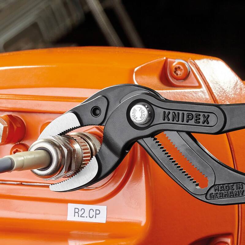 KNIPEX Pipe Gripping Pliers with Serrated Jaws - 81 01 250