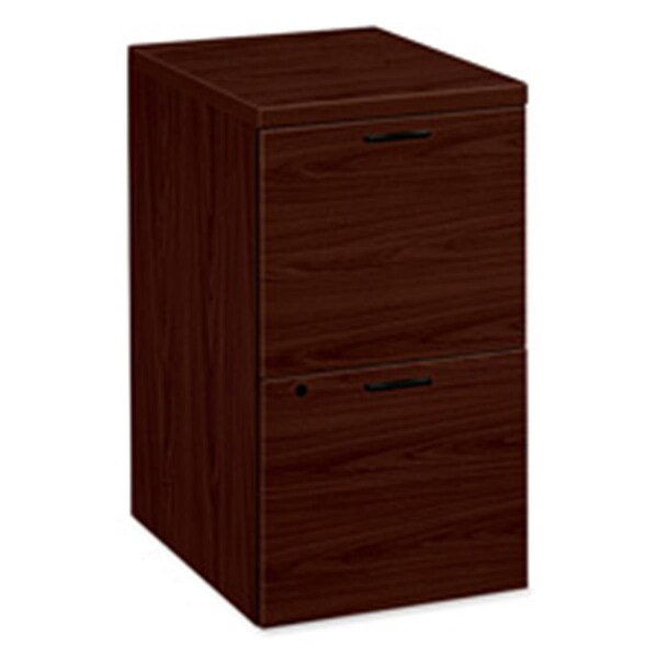 Highboy Mobile Pedestal- File-File- 15-.75in.x22-.75in.x28in.- Mahogany - HI127463