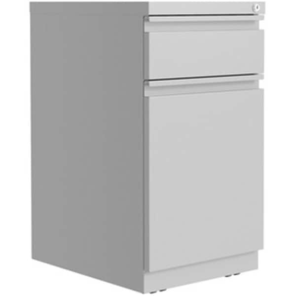 Lorell 15 x 27.8 x 20 in. Backpack Drawer Mobile Pedestal File Cabinet, Silver - LLR03104