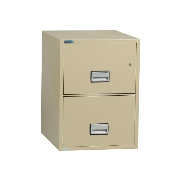 Phoenix Safe International Phoenix Safe Vertical 25" 2-Drawer Legal Fire and Water Resistant File Cabinet, Putty - LGL2W25P - LGL2W25P