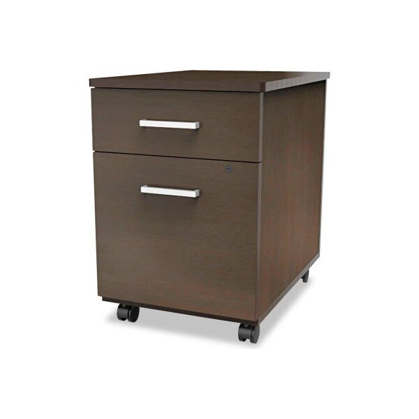 Linea Italia Linea Italia Mobile Pedestal File - Box/File Drawer - Mocha - Trento Series - TR752MOC