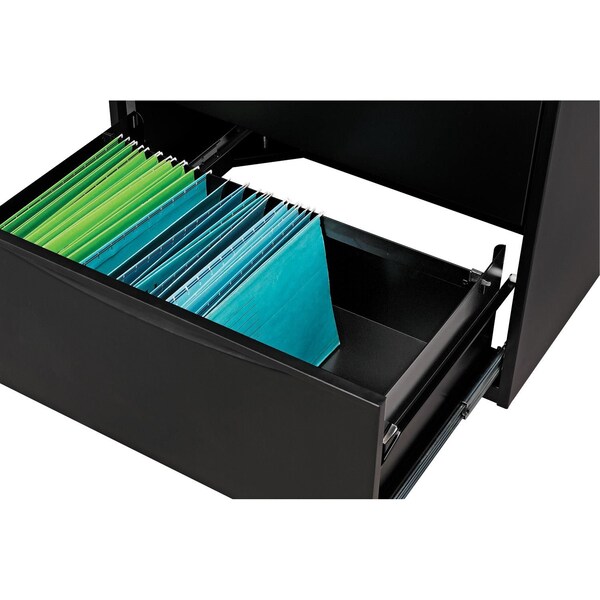 Global Industrial 30W Premium Lateral File Cabinet, 5 Drawer, Black - 252468BK