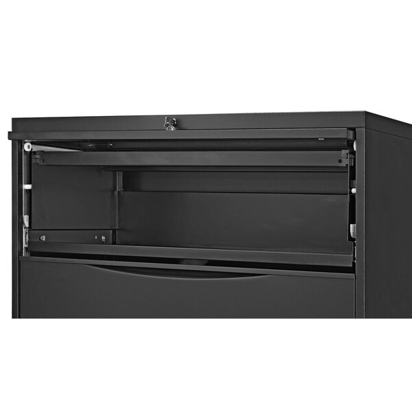 Global Industrial 30W Premium Lateral File Cabinet, 5 Drawer, Black - 252468BK
