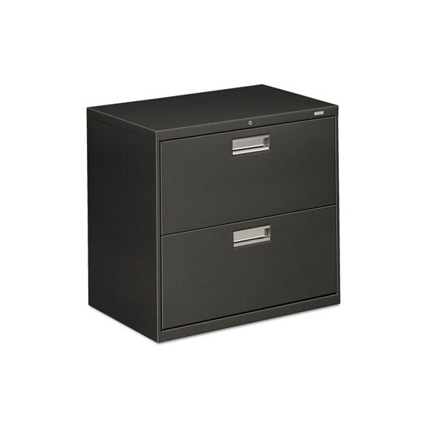 Hon HON, 600 SERIES TWO-DRAWER LATERAL FILE, 30W X 18D X 28H, CHARCOAL - 672LS