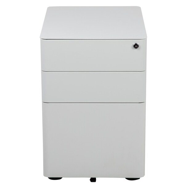 Flash Furniture 3-Drawer Filing Cabinet, White - HZ-CHPL-01-W-GG
