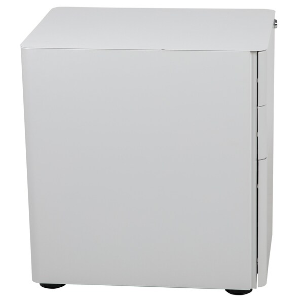 Flash Furniture 3-Drawer Filing Cabinet, White - HZ-CHPL-01-W-GG